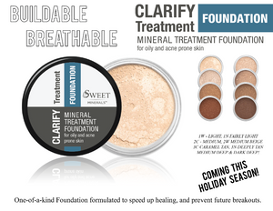 Clarify Treatment Foundation  (click to select your shade) Formulated to speed up healing and prevent future breakouts